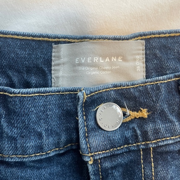 Everlane The Original Cheeky Jean, Crop/Ankle, Washed Midnight, 28 - Picture 5 of 5